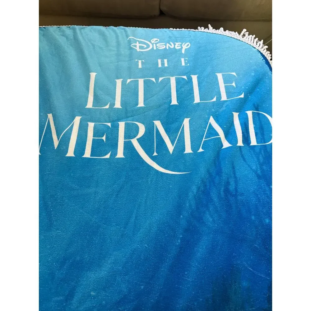 Disney The Little Mermaid 2023 Round Beach Towel Ariel Fringe 56